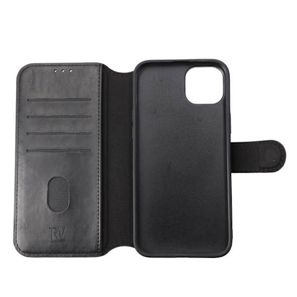 iPhone 15 Plus Plånboksfodral med Magsafe Rvelon - Svart Black