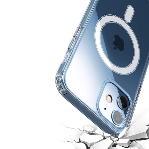Phone 12 Mini Stöttåligt MagSafe Skal - Transparent Transparent