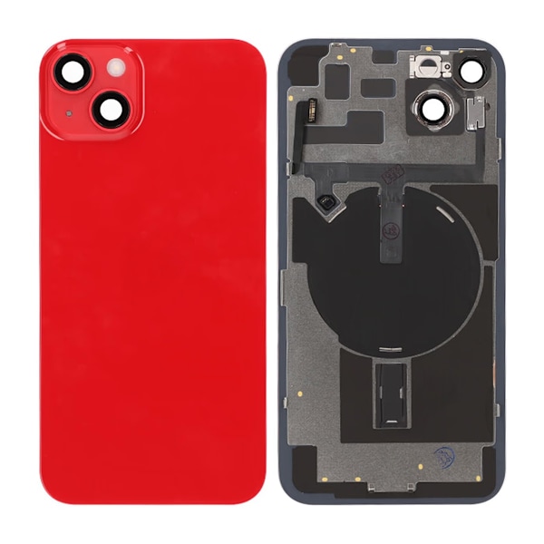 iPhone 14 Plus Baksida Glas Komplett OEM - Röd Röd