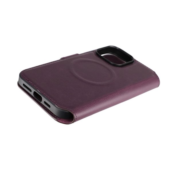 iPhone 15 Pro Max Plånboksfodral med Magsafe Rvelon - Lila Lila