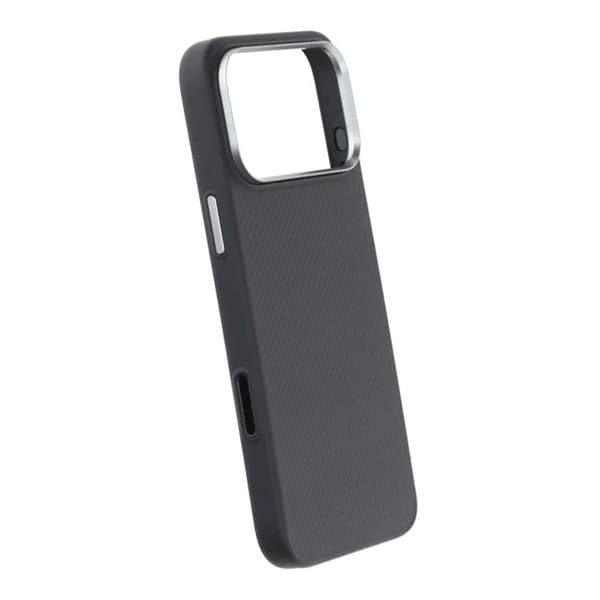 Kevlar Magsafe cover med TPU til iPhone 17 Pro Max - Sort sort