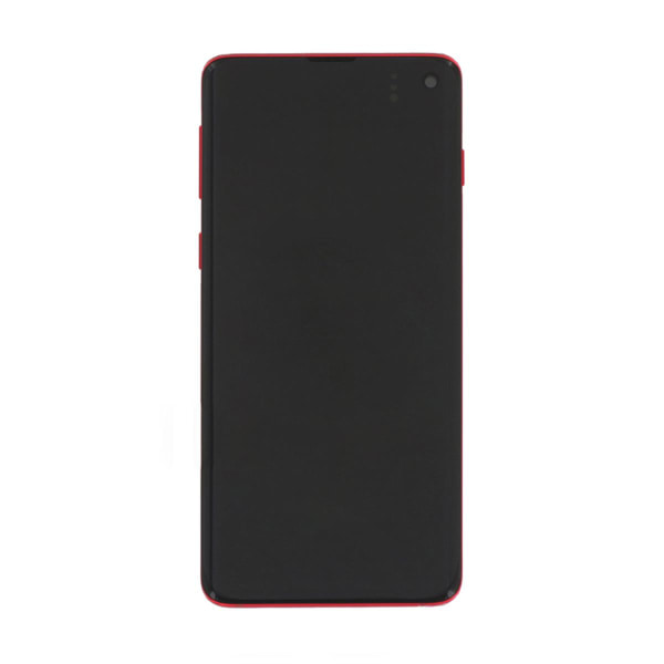 Samsung Galaxy S10 (SM-G973F) Skärm med LCD Display Original - Röd Red