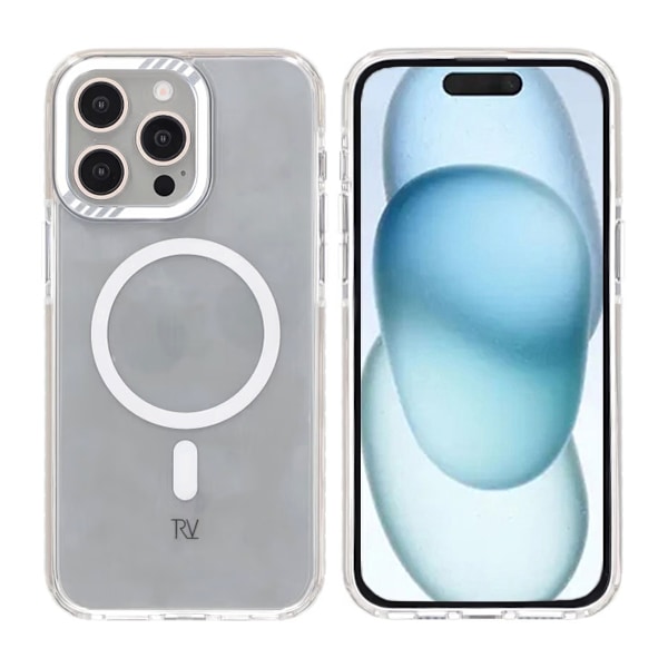 iPhone 15 Pro Max Rvelon Mobilskal Magnet Förstärkt - Vit White
