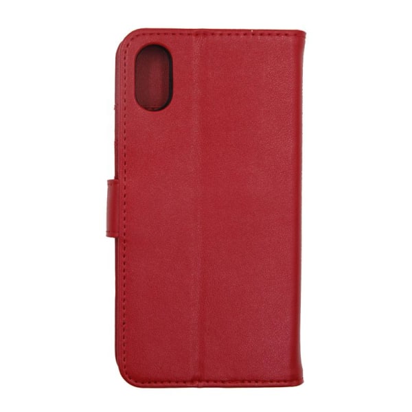 iPhone X/XS Plånboksfodral Magnet Läder med Stativ G-SP - Röd Red