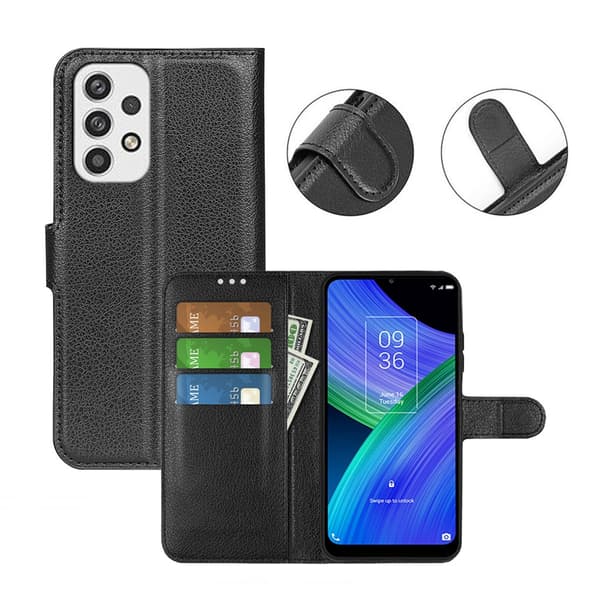 Samsung Galaxy A23 5G Plånboksfodral med Stativ - Svart Black