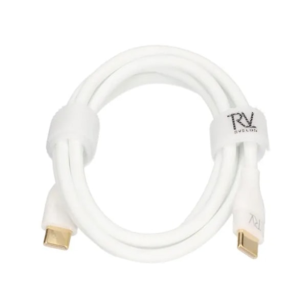 USB C till USB C Kabel 1m Rvelon - Vit Vit