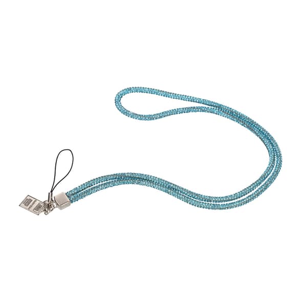 Mobilhalsband Snöre - Blå glitter Blue