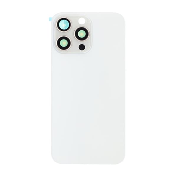 iPhone 15 Pro Max Baksida Glas med Magsafe Magnet - Vit Vit