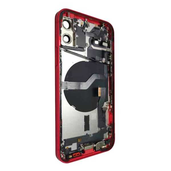 iPhone 12 Baksida med Komplett Ram - Röd Röd