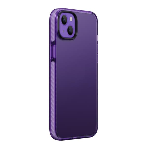 iPhone 14 Plus Stöttåligt TPU Mobilskal - Lila Purple