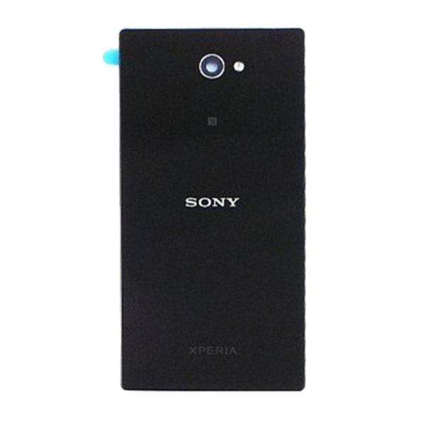 Sony Xperia M2 Baksida/Batterilucka med Självhäftande tejp - Sva Black