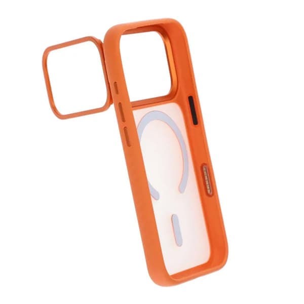 Mobilskal med Magsafe och Kamerastativ för iPhone 17 Pro Max - Orange oranssi