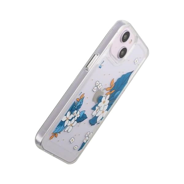 iPhone 14 Mobilskal med motiv - Blå Blad Blue