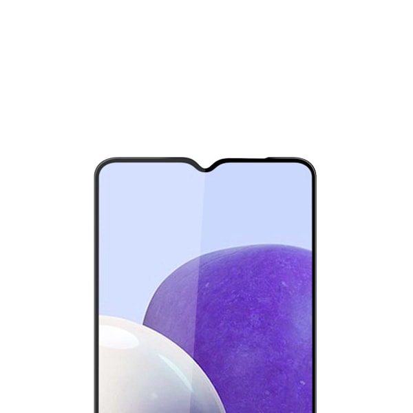 Skärmskydd Samsung Galaxy A22 5G - 3D Härdat Glas Svart Svart