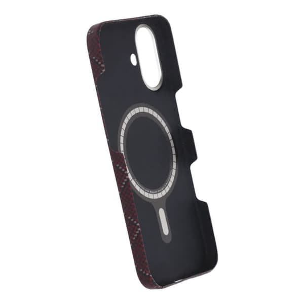Kevlar MagSafe-kuori iPhone 17:lle - Punainen ruudukolla punainen