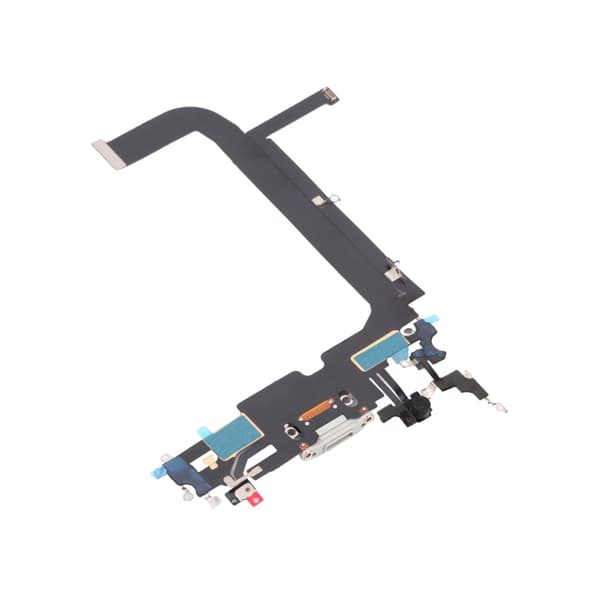 iPhone 13 Pro Max Laddkontakt med Flexkabel Original - Vit Vit