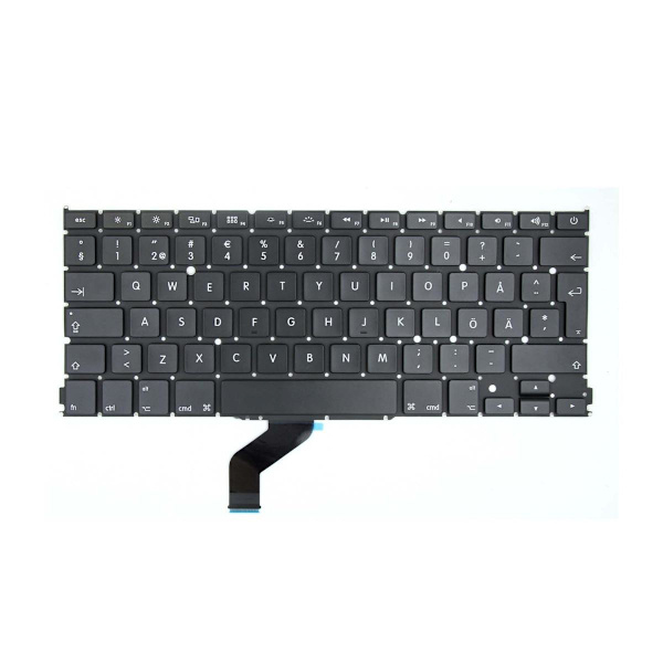 Tangentbord (Svenska) MacBook Pro 13" Retina (Late 2012-Early 2013) Svart
