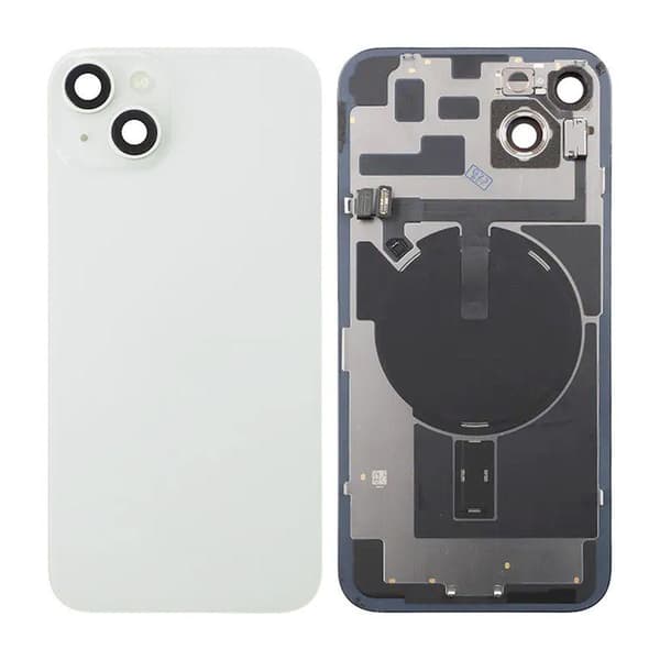 iPhone 14 Plus Baksida Glas - Vit Vit