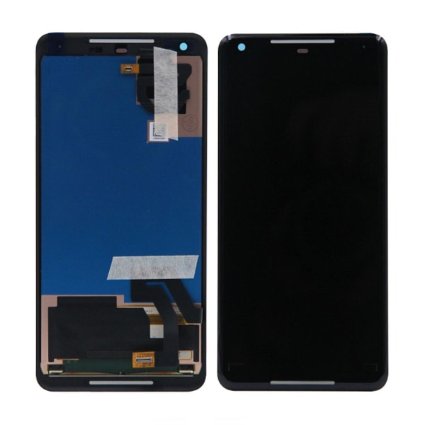 Google Pixel 2 XL Skärm med LCD Display Original - Svart Svart