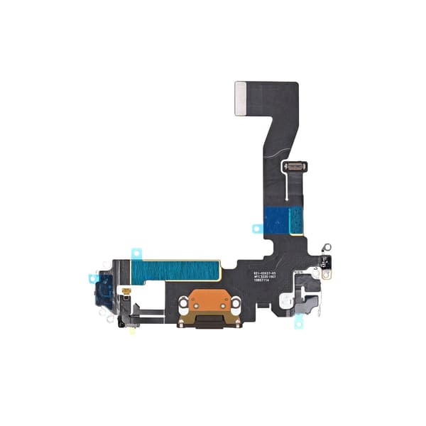 iPhone 12/12 Pro Laddkontakt Flexkabel - Svart Black