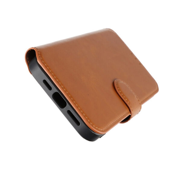 iPhone 15 Pro Max Plånboksfodral med Magsafe Rvelon - Brun Brun