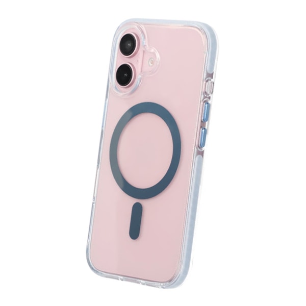 iPhone 16 Plus Mobilskal Magnet Dubbelskydd - Blå Blå