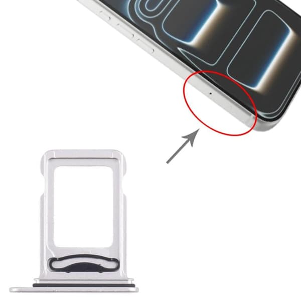 Simkortshållare Dual SIM för iPhone 17 Pro - Silver Silver