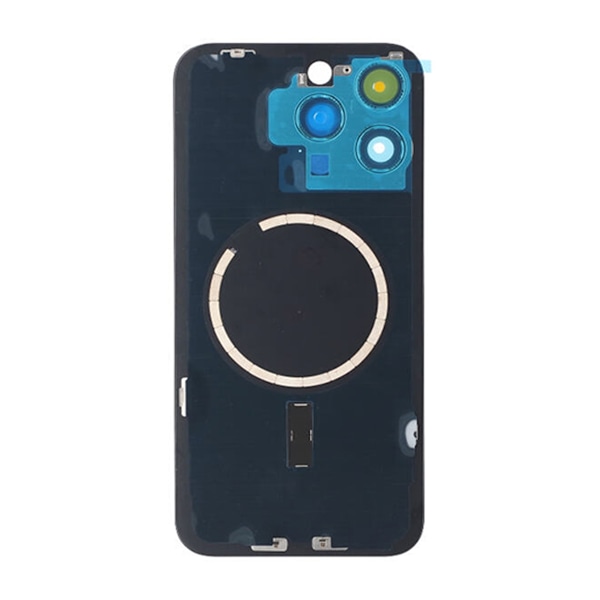 iPhone 15 Pro Max Baksida Glas med Magsafe Magnet - Blå Blue