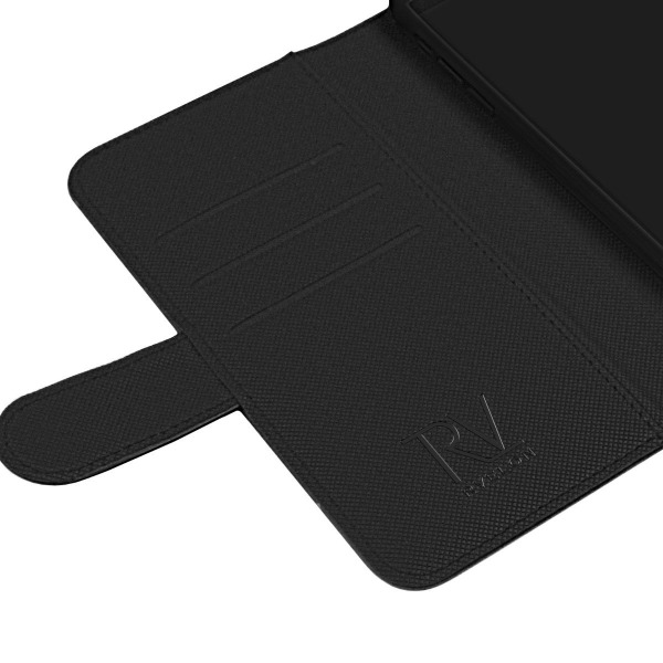iPhone X/XS Plånboksfodral Magnet Rvelon - Svart Svart