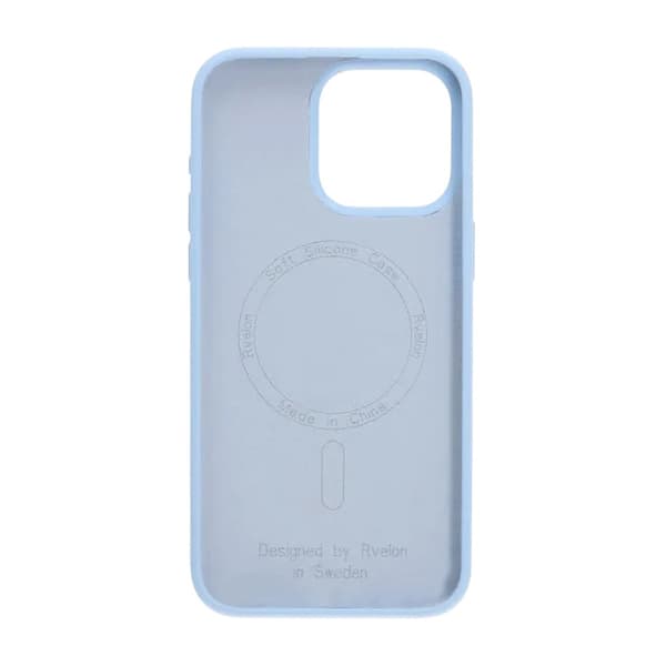 Rvelon Mobilskal Silikon MagSafe för iPhone 15 Pro Max - Ljusblå Blå