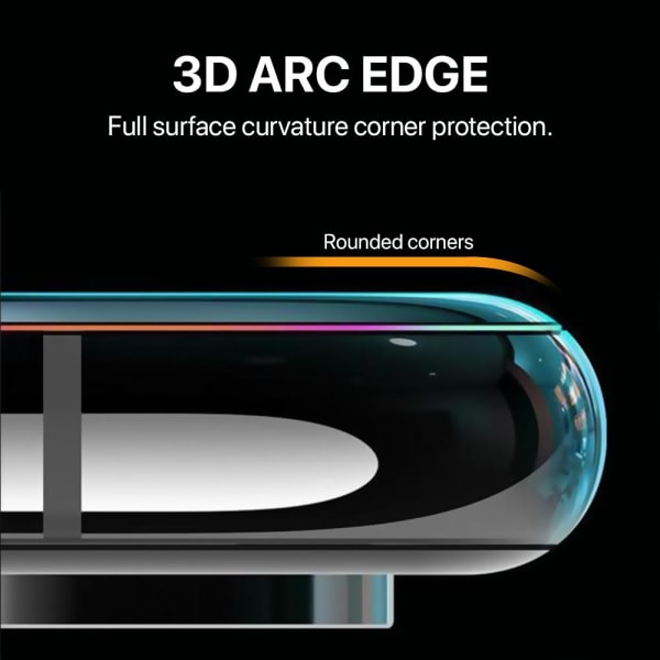 Skärmskydd iPhone 7/8 - 3D Härdat Glas Svart (miljö) Svart