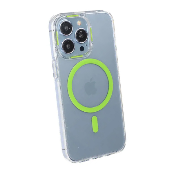 iPhone 14 Pro Max Stöttålig Mobilskal med Magsafe - Grön Grön
