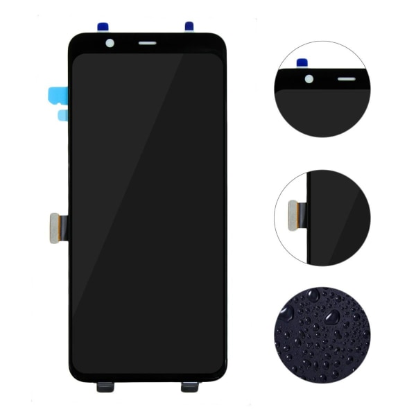 Google Pixel 4 XL Skärm/Display Original - Svart Black