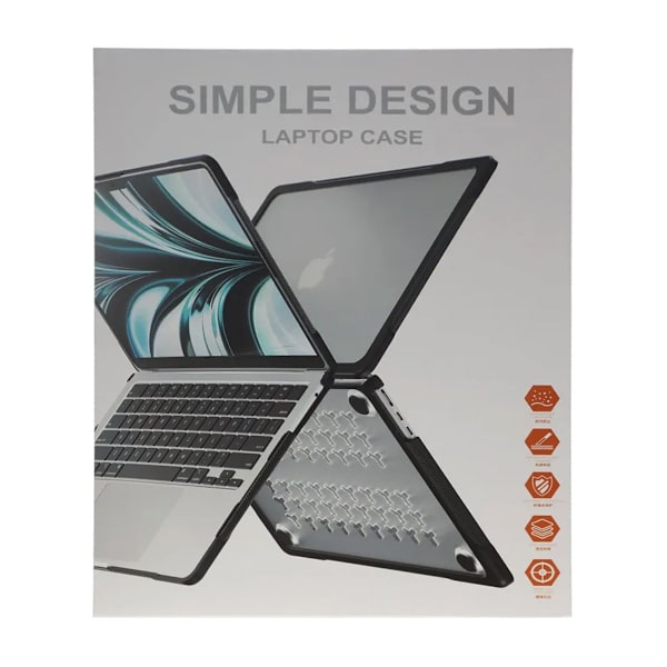 Fodral Macbook Pro 13.3" M1/M2 2020-2022/Touch Bar 13" 2016-2019 - Svart Svart
