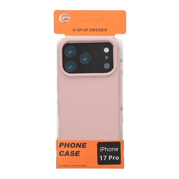 Mobilskal Mjukt Silikon för iPhone 17 Pro - Sandrosa Rosa