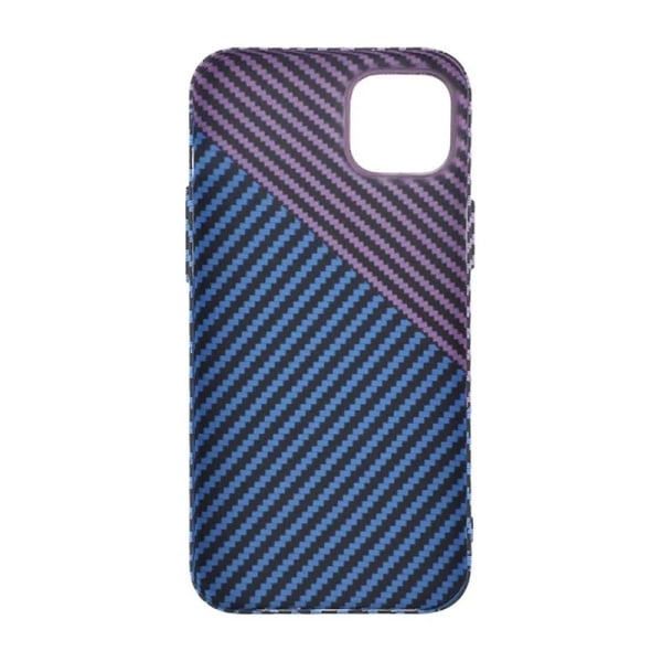iPhone 15 Plus Mobilskal i Kolfiber - Lila/Blå Multicolor