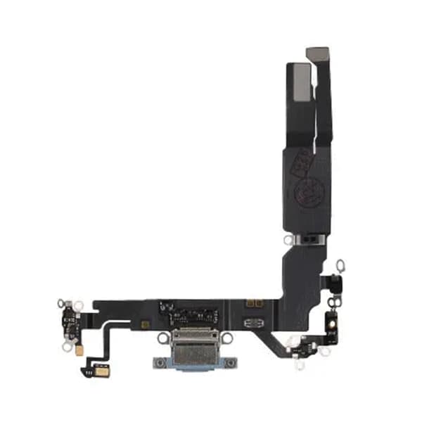 Laddkontakt med Flexkabel för iPhone 17 - Blå Blue