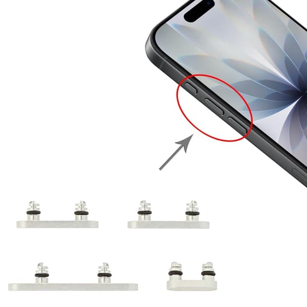 Knappsats för iPhone 17 - Vit White
