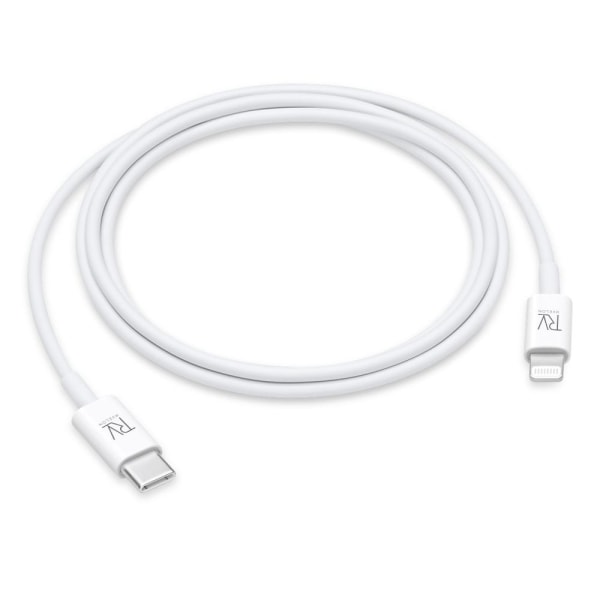 Rvelon USB-C till Lightning Kabel 1m Vit