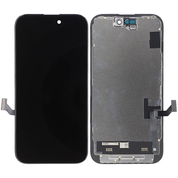 iPhone 15 In-Cell LCD Display - Högkvalitativ Skärm Svart Black