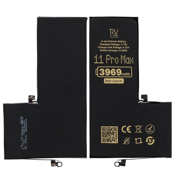 Rvelon Premium Batteri för iPhone 11 Pro Max - 3969mAh