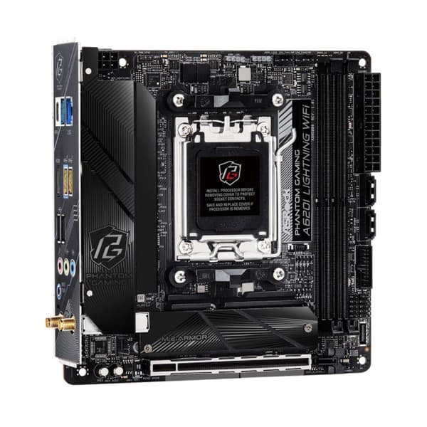 ASRock A620I Lightning WiFi Mini-ITX Moderkort - Nyskick
