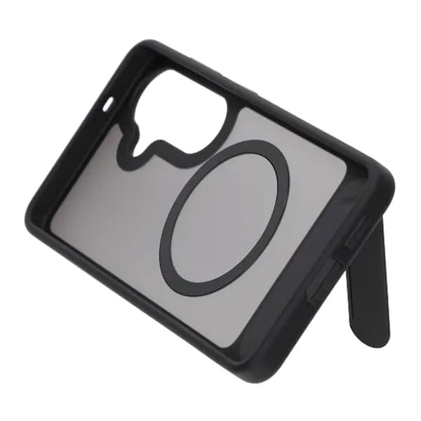 MagSafe-kuori jalustalla Samsung Galaxy S26:lle - Musta musta