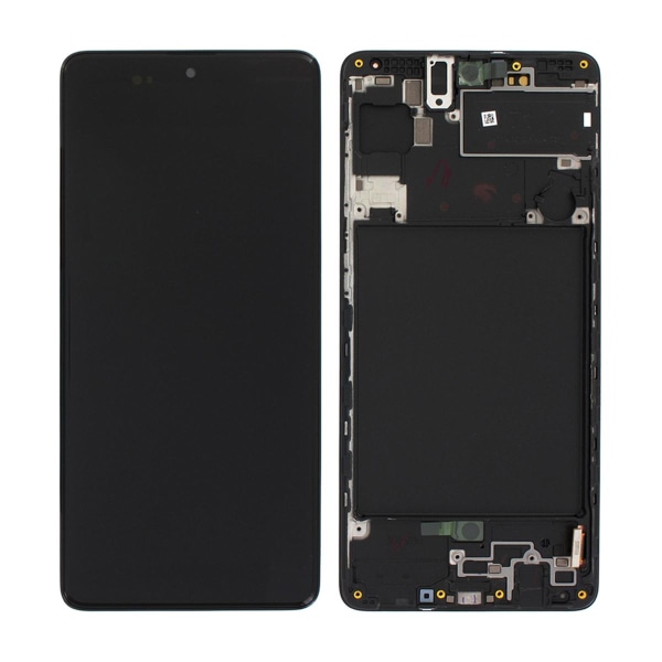 Samsung Galaxy A71 (SM-A715F) LCD Skärm med Display Original - Svart Black