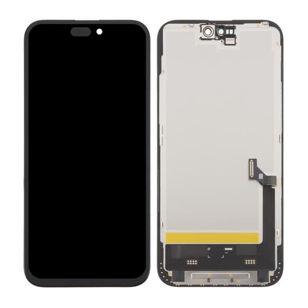 Soft OLED Skärm till iPhone 15 Plus - DD Diagnostic Pass musta