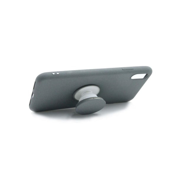 Mobilskal Popsocket iPhone XS Max - Grå grå