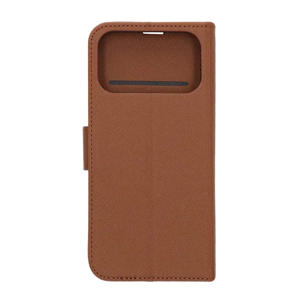 Plånboksfodral med stativ till iPhone 17 Pro - Brun Brun