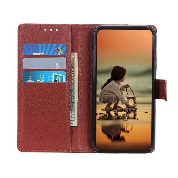 Samsung Galaxy A31 4G Plånboksfodral med Stativ - Brun Brown