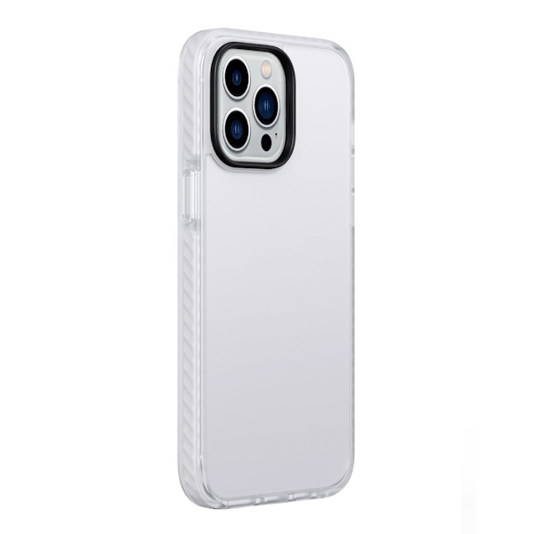 iPhone 14 Pro Max Stöttåligt TPU Mobilskal - Vit White
