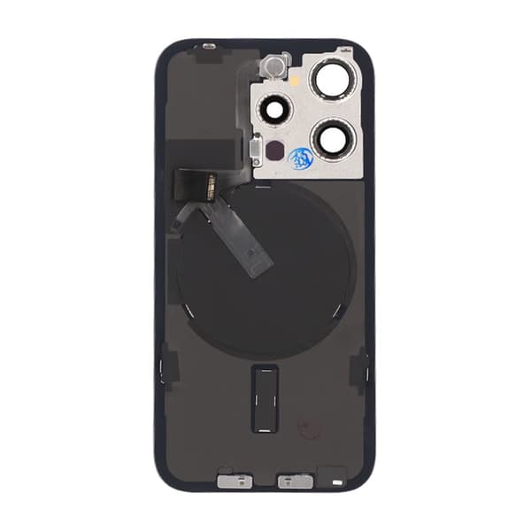 iPhone 15 Pro Baksida Glas Komplett OEM - Naturlig Titan harmaa